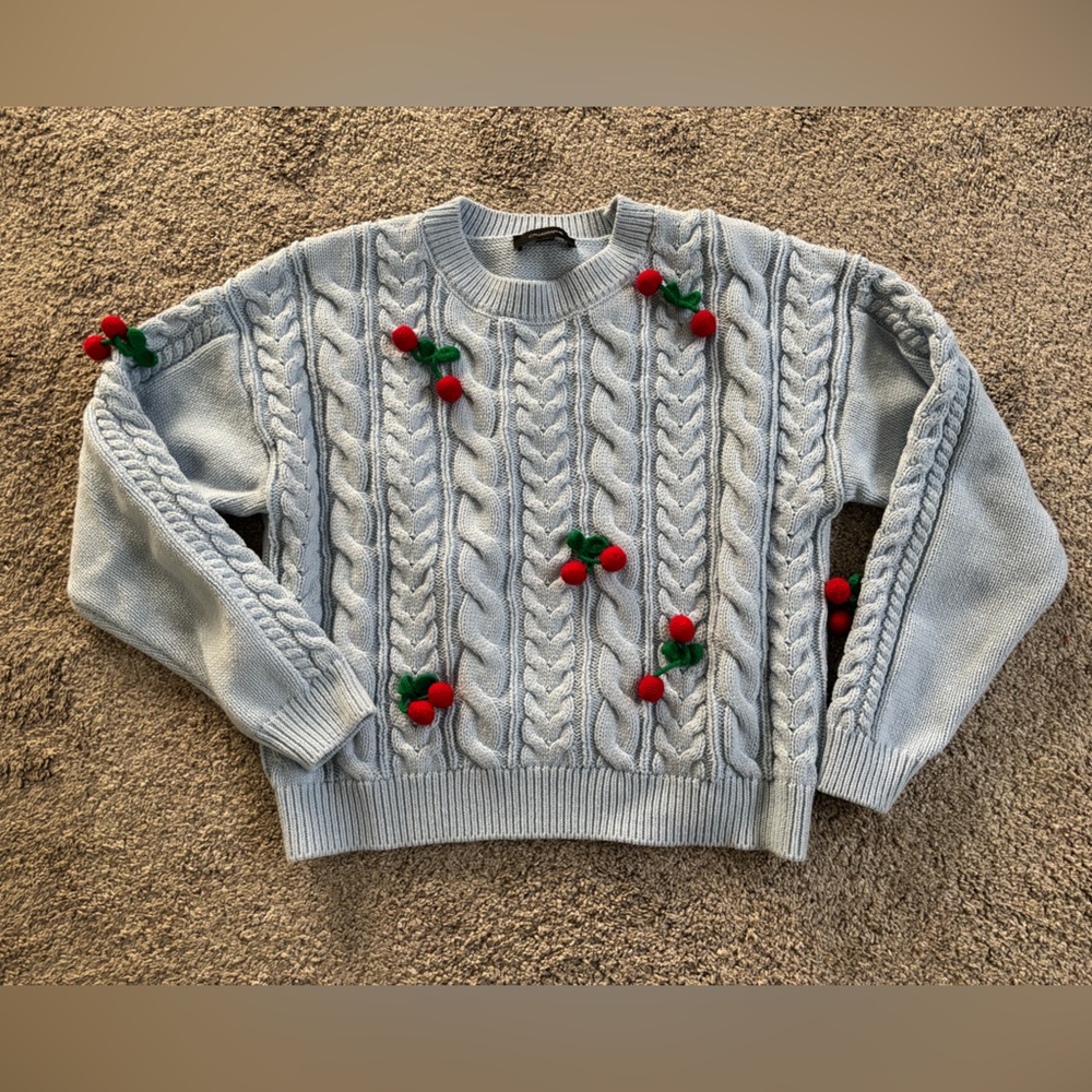 Pale blue sweater
